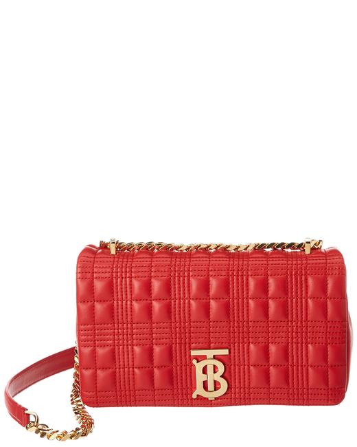 Burberry Small Lola Quilted Grainy Leather Cross Body Bag