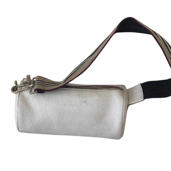 Burberry Shoulder Small White Pebble Leather Hobo Bag