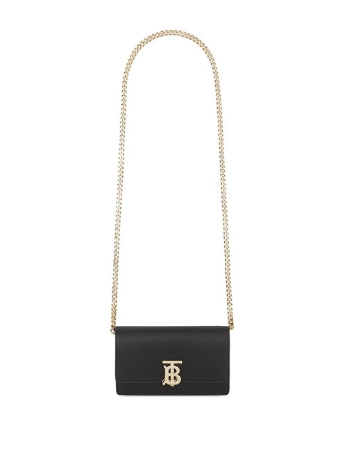 Burberry Small Tb Black Leather Cross Body Bag