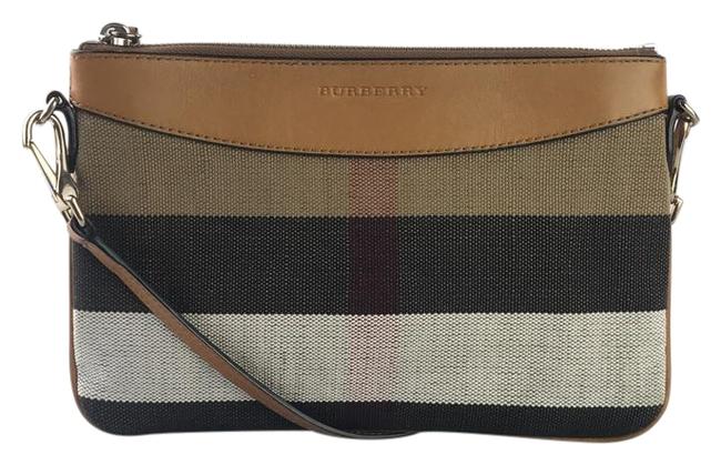 Burberry Small Zip Check Canvas Cross Body Bag