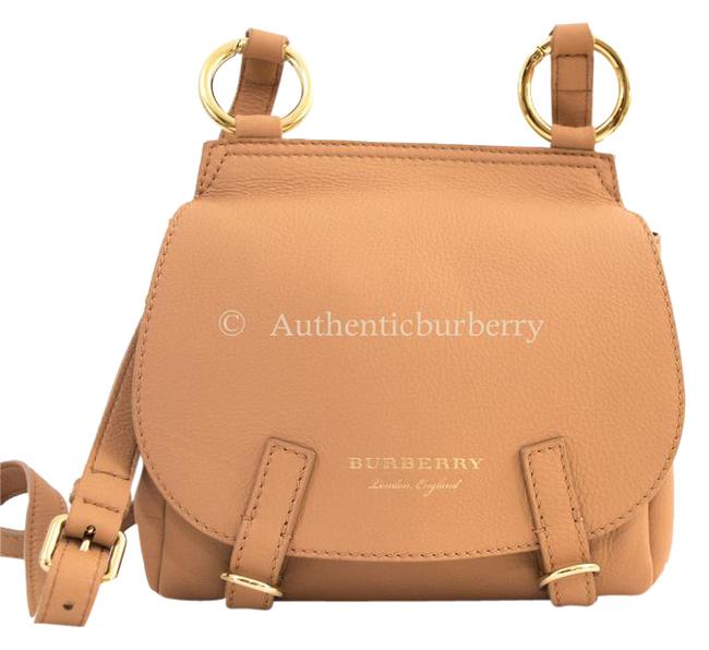 Burberry Soft Bridle Pale Clementine Leather Cross Body Bag