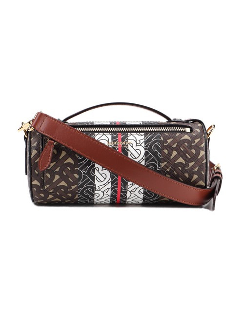 Burberry Spk Medium Book Tote Tan Brown Leather Cross Body Bag