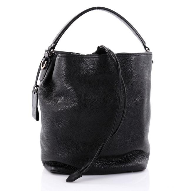 Burberry Susanna Medium Black Leather Hobo Bag