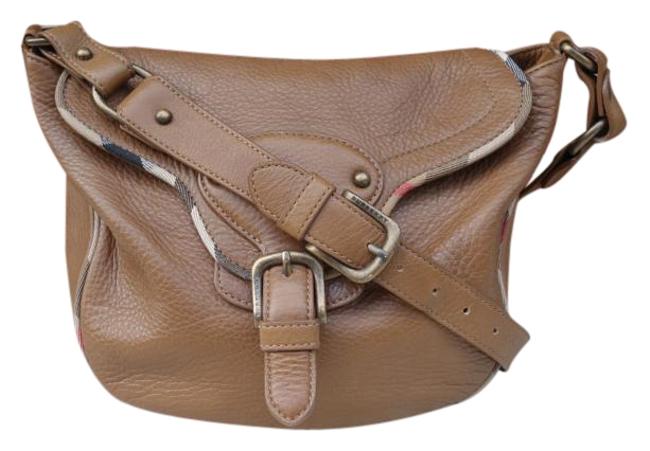 Burberry Tan Leather Hobo Bag