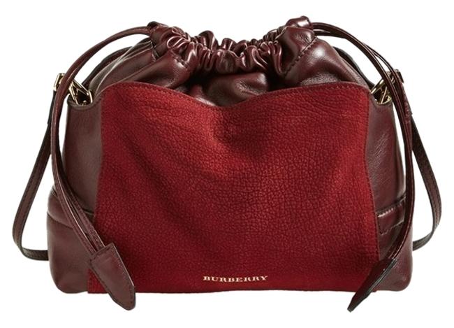 Burberry The Little Crush Burgundy Cross Body Bag