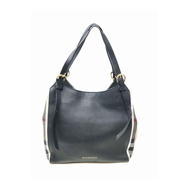 Burberry The Small Canter House Check Leather Cross Body Bag