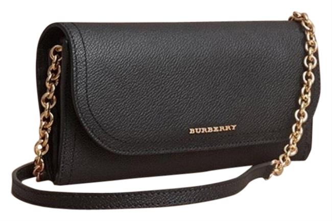 Burberry Wallet on Chain Black Leather Cross Body Bag
