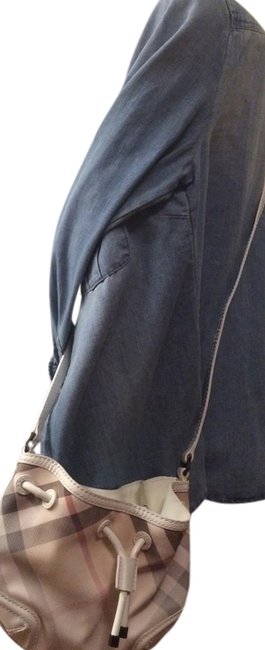 Burberry White Beige Pvc Cross Body Bag