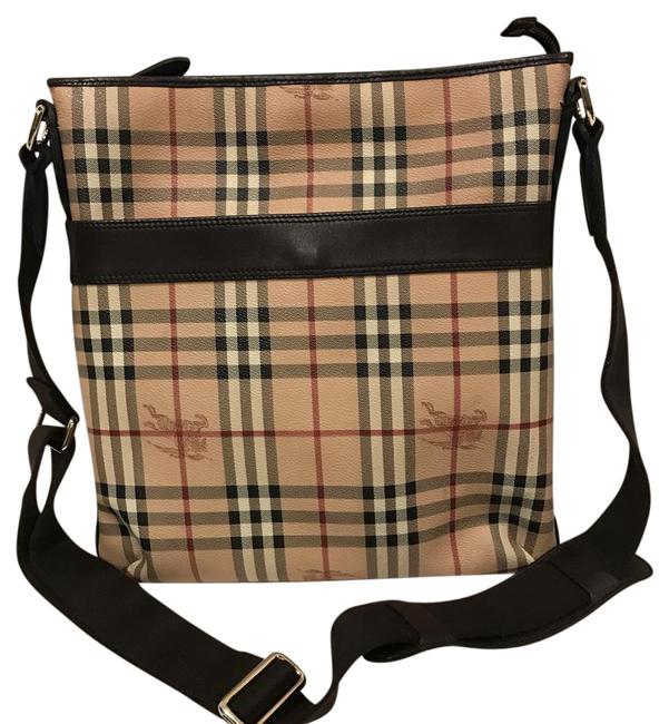 Burberry Wilton Chocolate Canvas Cross Body Bag