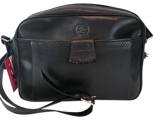 Burberry Wingtip Detail Shoulder Or Black Leather Cross Body Bag