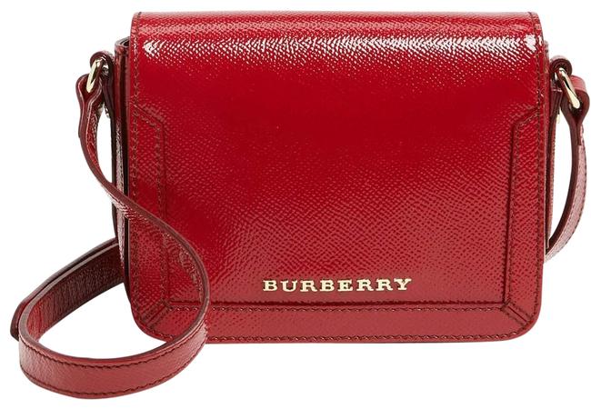 Burberry Berkeley With Tag Small Red: Msrp Red Leather Cross Body Bag
