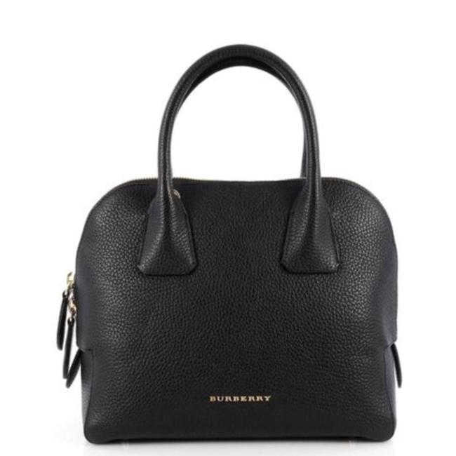 Burberry Bowling Womens Medium Grainy Black Leather Cross Body Bag