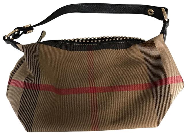 Burberry Wristlet Plaid Hobo Bag