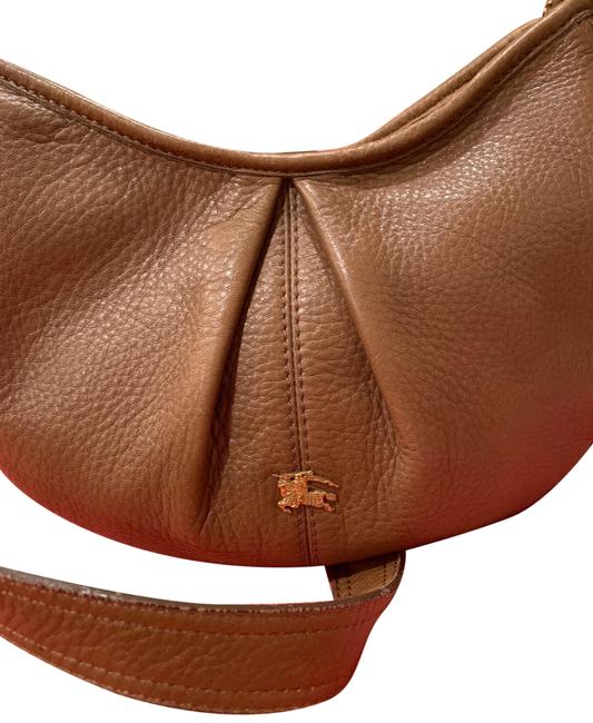 Burberry Camel Leather Cross Body Bag