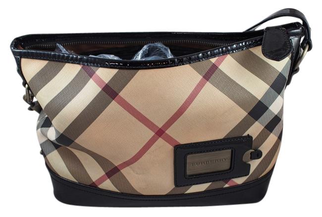 Burberry 11644875 NvaBlkp Canvass Shoulder Bag