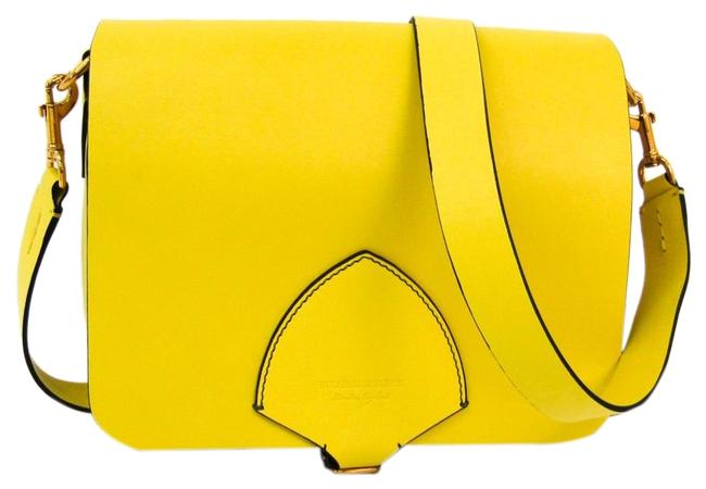 Burberry 4073124 Womens Yellow Leather Shoulder Bag