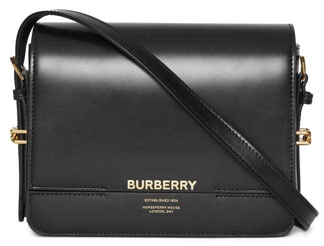 Burberry 80119721 Black Calfskin Leather Shoulder Bag