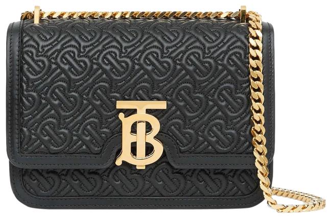 Burberry 80149211 Black Lambskin Leather Shoulder Bag