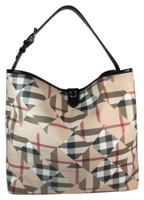 Burberry Abstract Nova Check Pvc Shoulder Bag