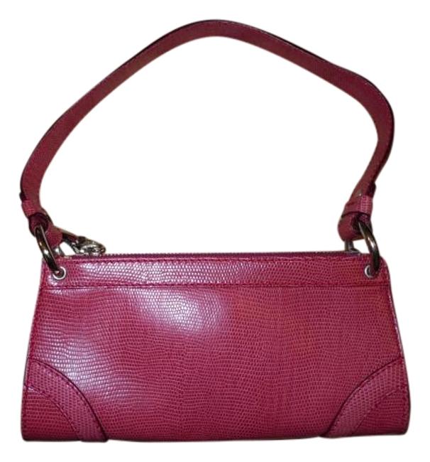 Burberry Baguette Handbag Fuschia Shoulder Bag
