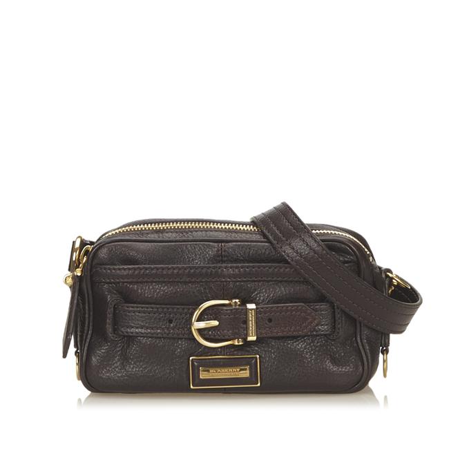 Burberry Black Leather X Others Shoulder Bag