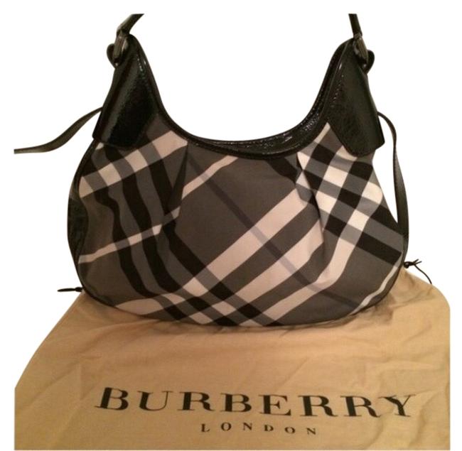 Burberry BlackGrayWhite Shoulder Bag