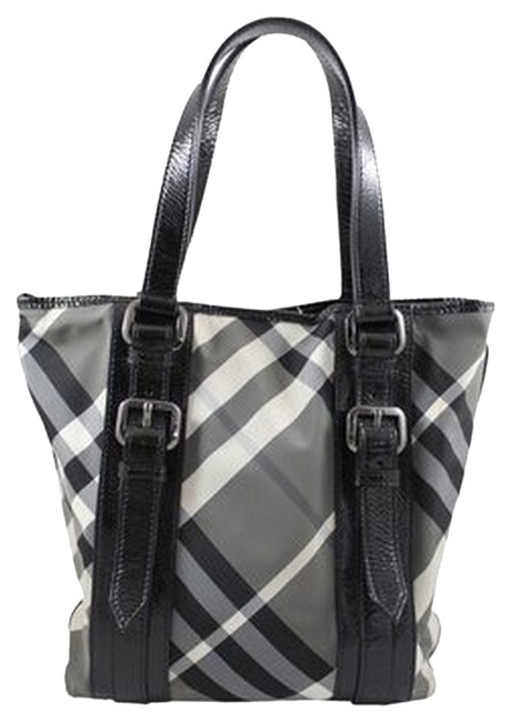 Burberry BlackWhiteGray Shoulder Bag