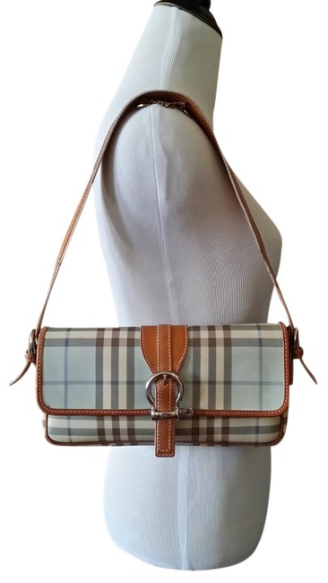 Burberry Blue Leather Shoulder Bag