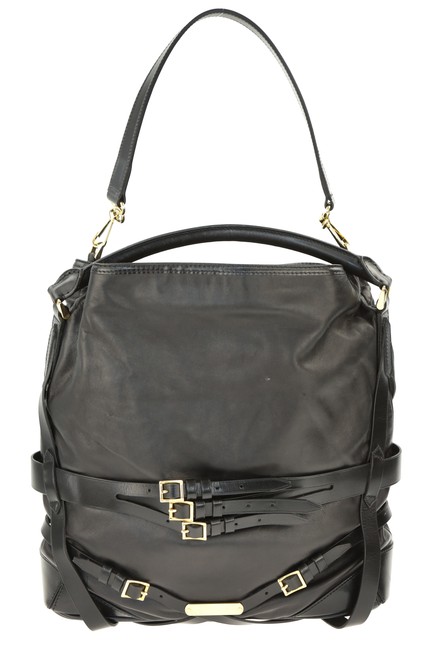 Burberry Bridle Gosford Black Leather Shoulder Bag