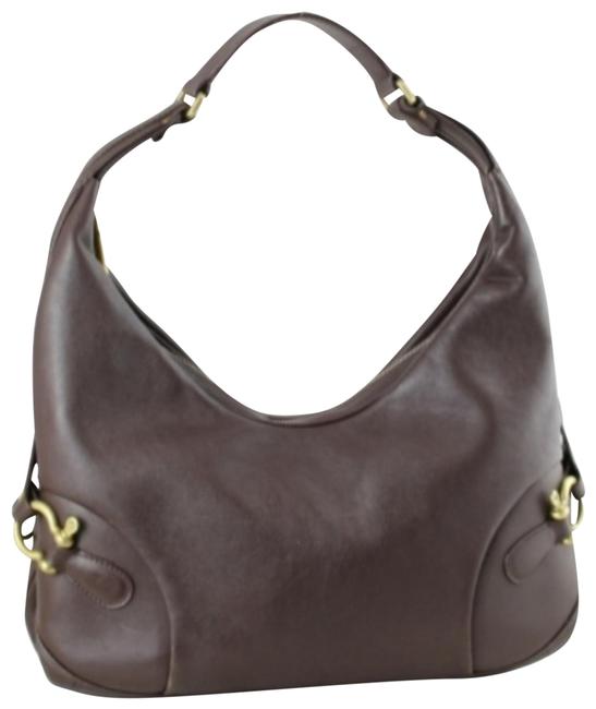 Burberry Bridle Stirrup Brown Leather Shoulder Bag