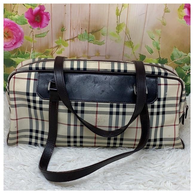 Burberry Brown Canvas Shoulder Bag