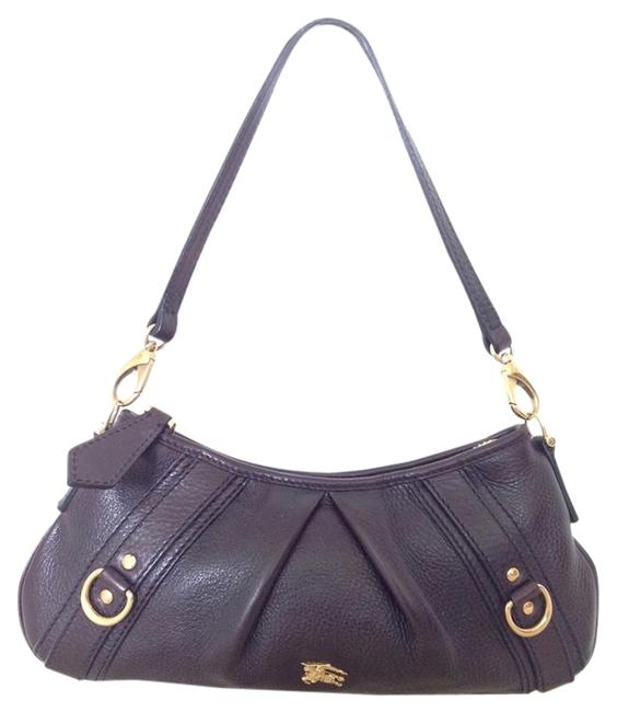 BurberryBrown Leather Shoulder Bag
