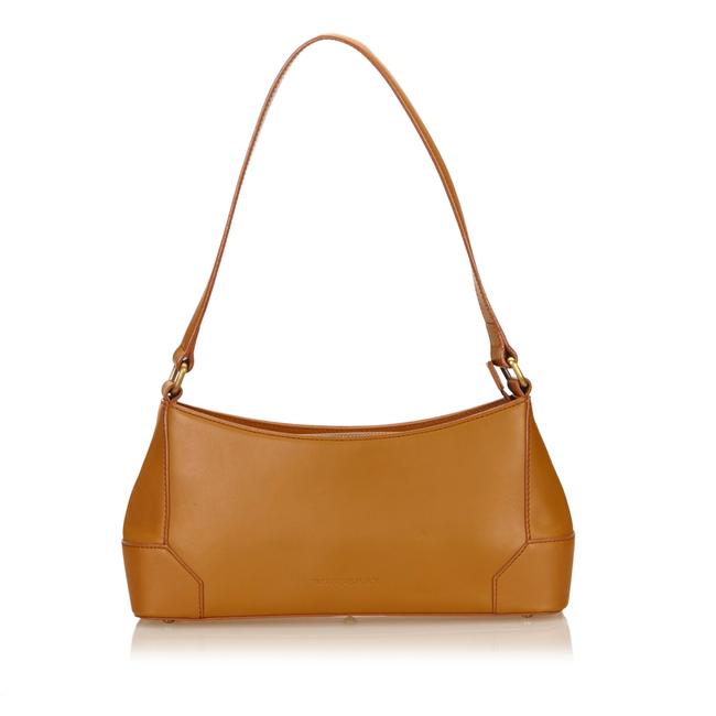 Burberry Brown Leather X Others Shoulder Bag