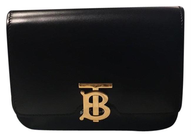 Burberry Belt Tb Black Leather Shoulder Bag