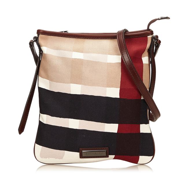 Burberry Burberrycanvas Brown Fabric Shoulder Bag