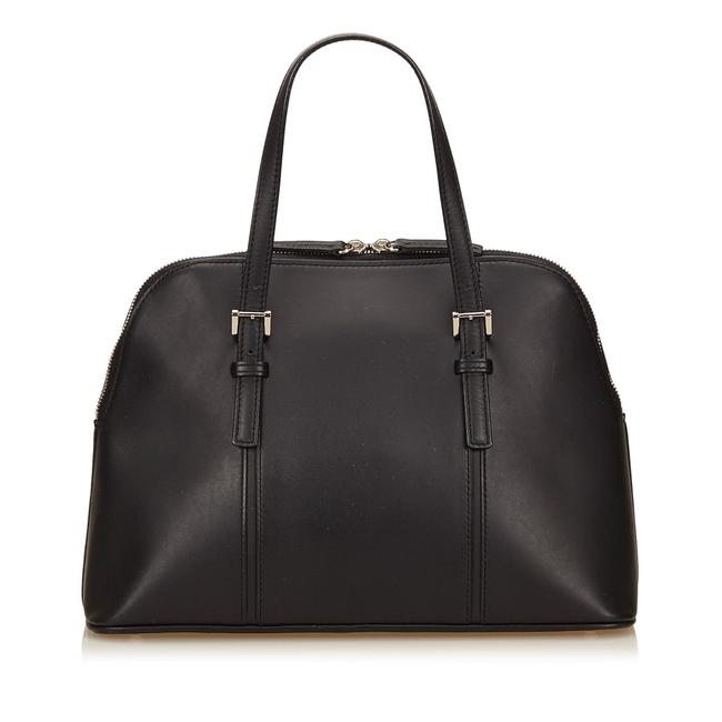 Burberry Burberryleather Handbag Black Leather Shoulder Bag