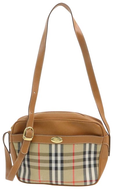 Burberry Camera Nova Check Cross Body 872839 Light Brown Canvas Shoulder Bag