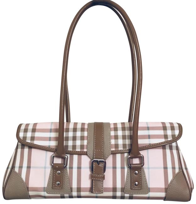 Burberry Candy Pink LeatherVinyl Shoulder Bag