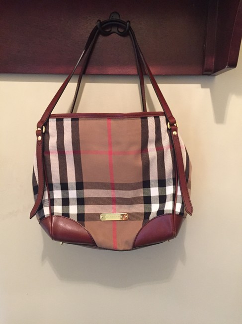 Burberry Canterbury Brown Canvas Shoulder Bag