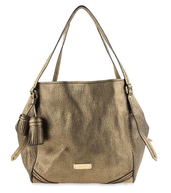Burberry Canterbury Gold Leather Shoulder Bag