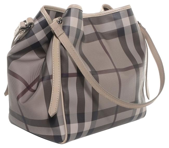 Burberry Canterbury Tote Taupe Pvc Shoulder Bag