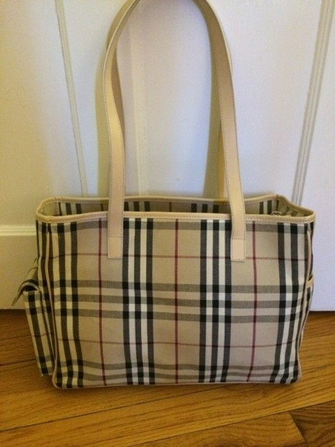 Burberry Check Canvas Shoulder Bag