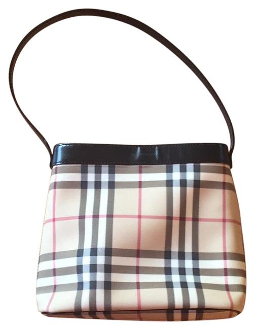 Burberry Check PatternBlack Trim Shoulder Bag