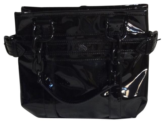Burberry Classic Black Patent Leather Shoulder Bag