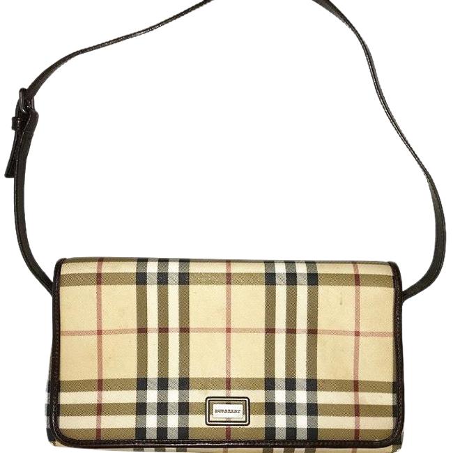 Burberry Classic Check Print Pvc Shoulder Bag