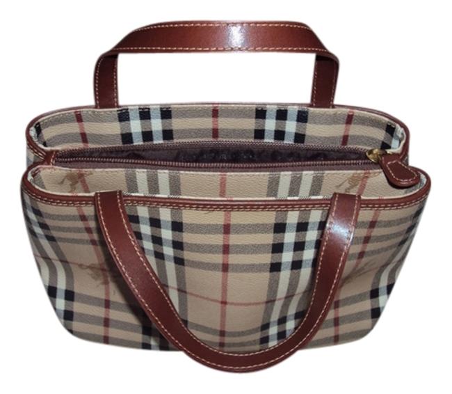 Burberry Classic Plaid Leather Shoulder Bag