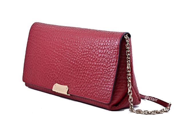 Burberry Clutch Medium Mildenhall Bag Military Red Grain Leather Shoulder Bag