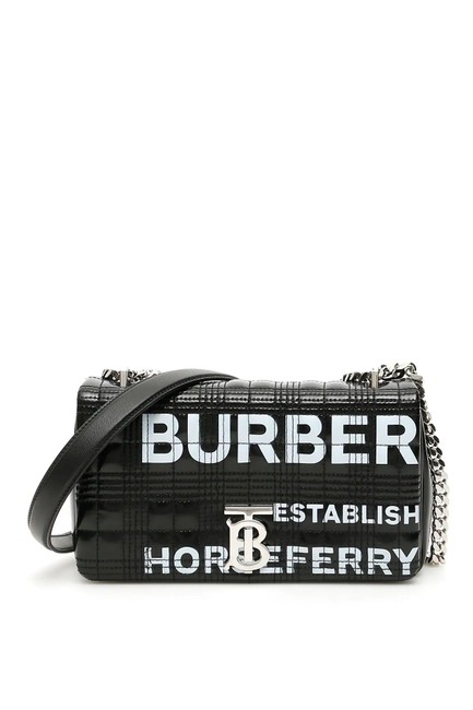 Burberry Cr Lola Small Quilted Black Lambskin Leather Shoulder Bag