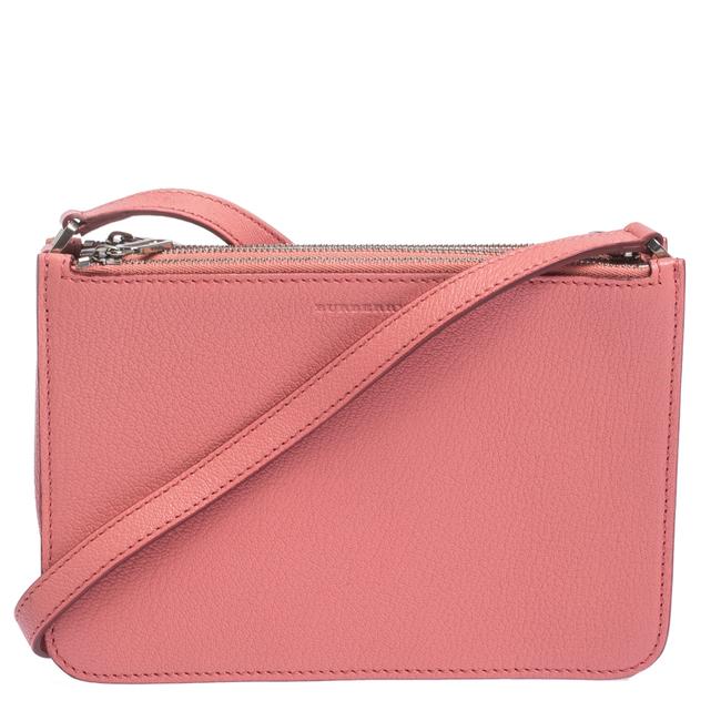 Burberry Crossbody Blush Triple Zip Pink Leather Shoulder Bag