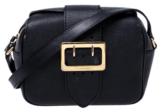 Burberry Crossbody Small Medley Buckle Black Leather Shoulder Bag